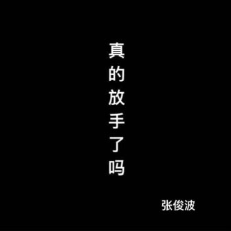 张俊波《真的放手了吗》MP3音乐歌词下载 真的放手了吗专辑